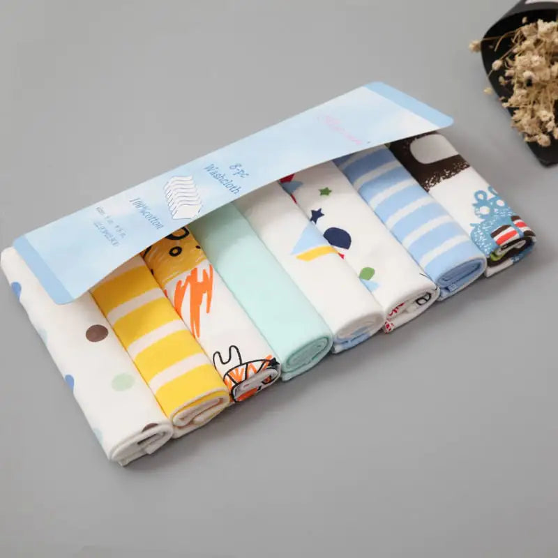 Infant Soft Cotton Gauze Towels - 8 Pack