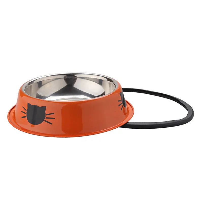 Stainless Steel Non-Slip Pet Bowl for Cats and Dogs