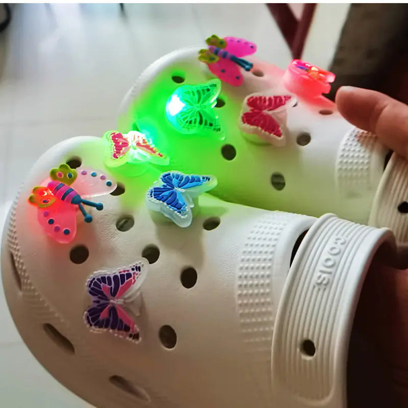 LED Butterfly Charms for Crocs & Clogs