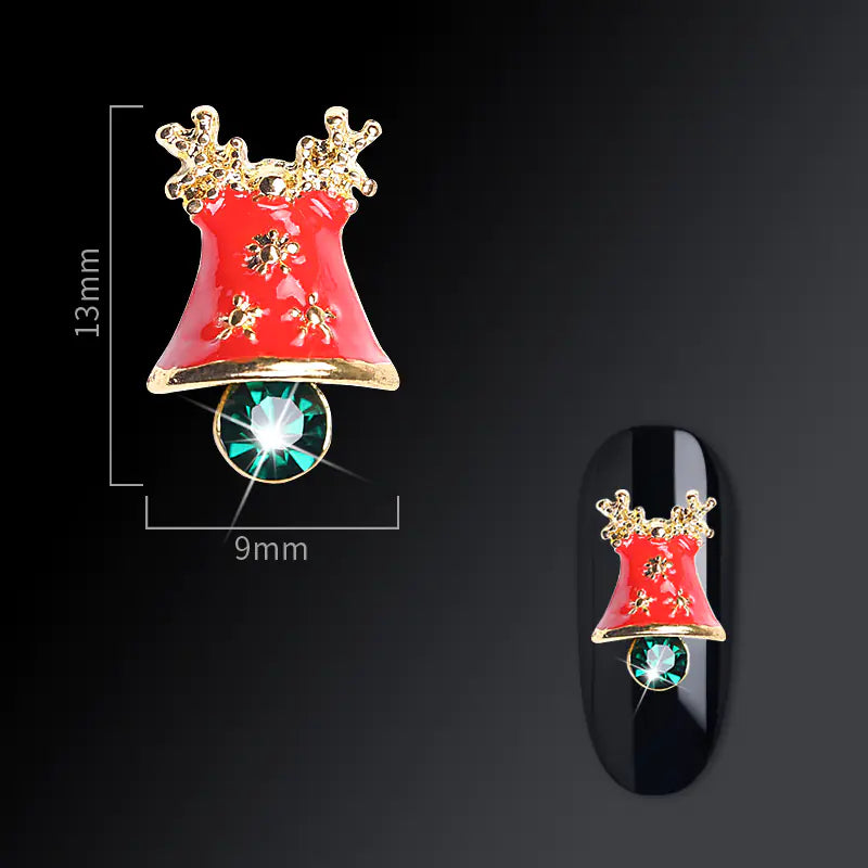 Frosty Flair Christmas Nail Charms