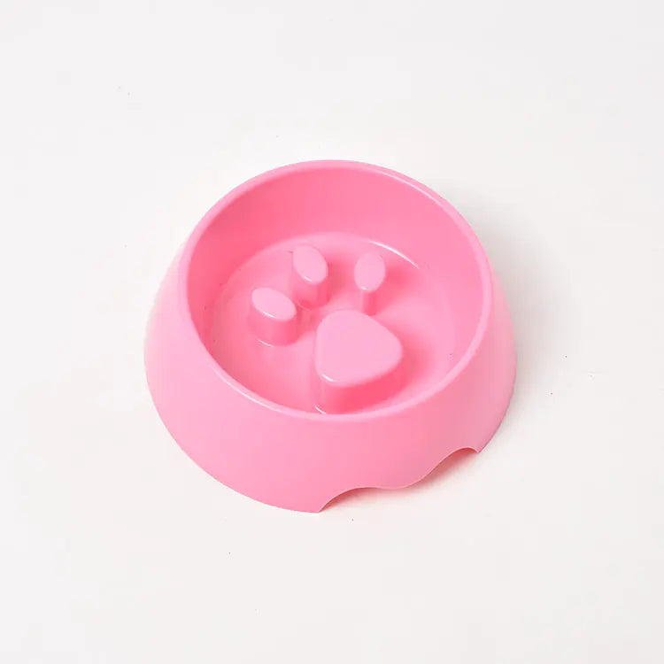 Thickened Plastic Anti-Choke Slow Feed Dog Bowl
