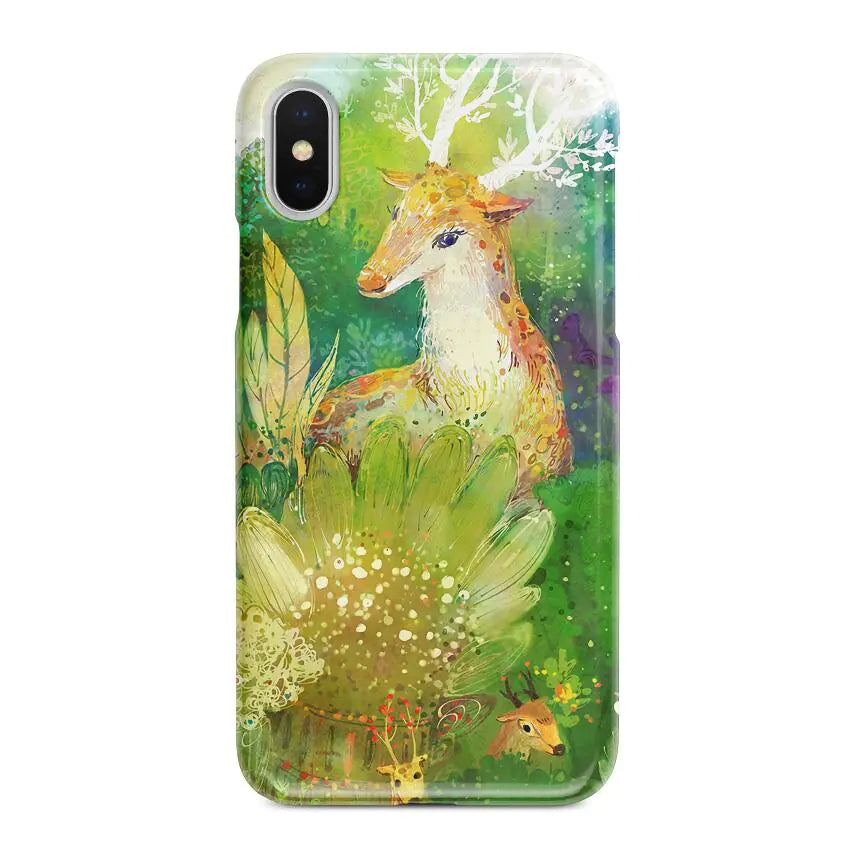 Artistic Sika Deer Phone Cover