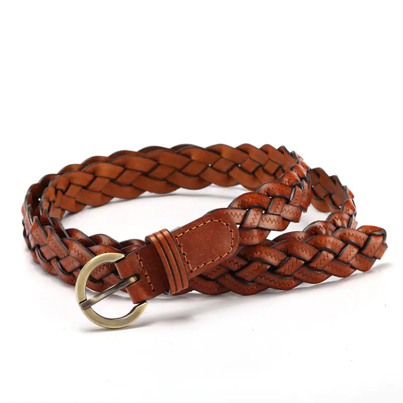 Chic Korean-Style Woven Belt