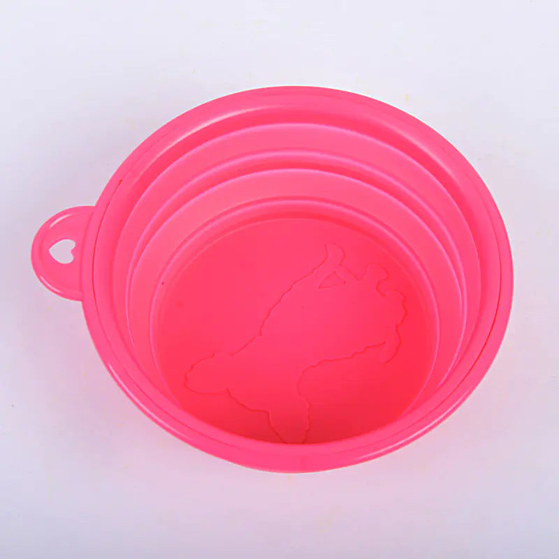 Portable Eco-Friendly Silicone Pet Bowl for Cats & Dogs