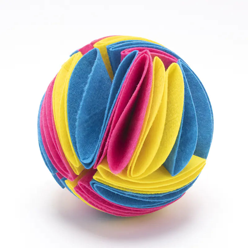 Foldable Dog Snuffle Ball for IQ Training Games