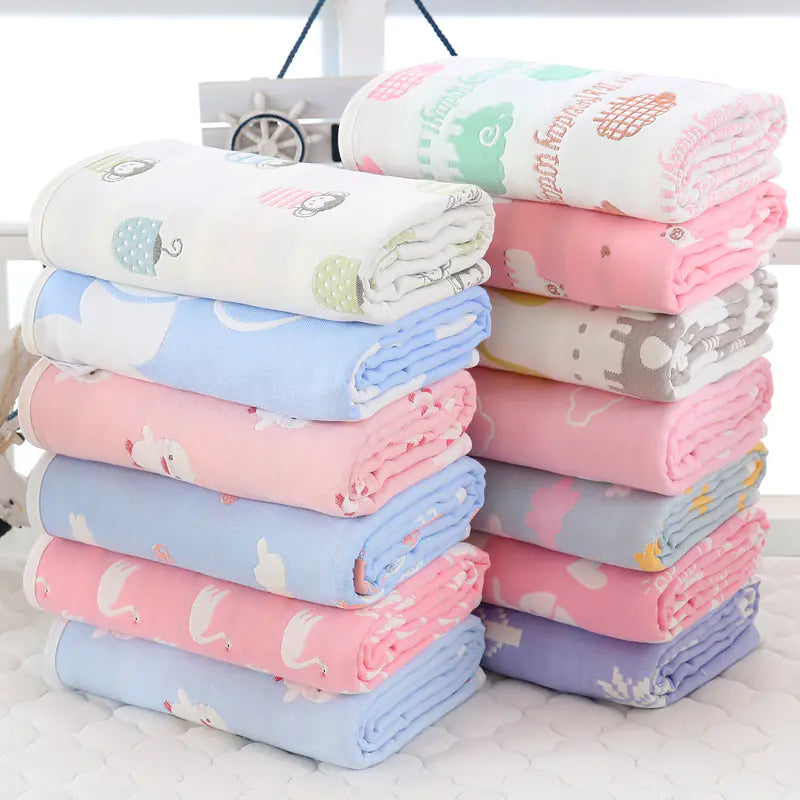 Soft Cotton Baby Bath Towel Blanket 110cm
