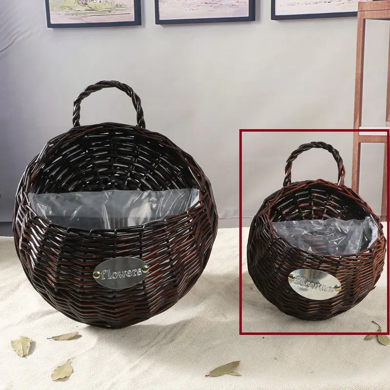 Rustic Handwoven Plant Holder