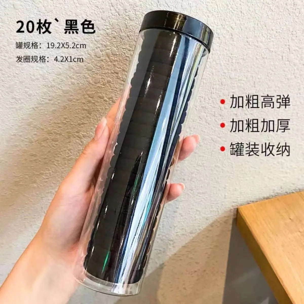 Bulk 20-Pack Premium Elastic Hair Bands