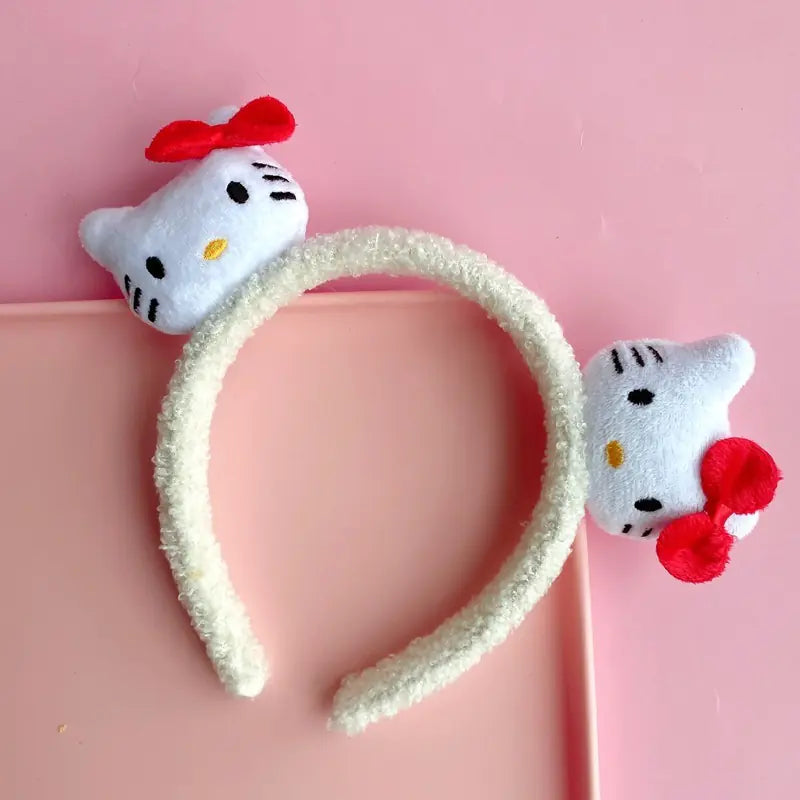 Chic Strawberry Bear Plush Headband