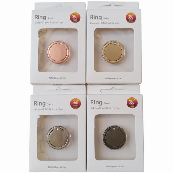 Alloy Grip Phone Ring Stand