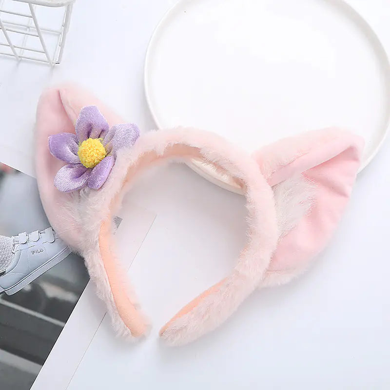Chic Strawberry Bear Plush Headband