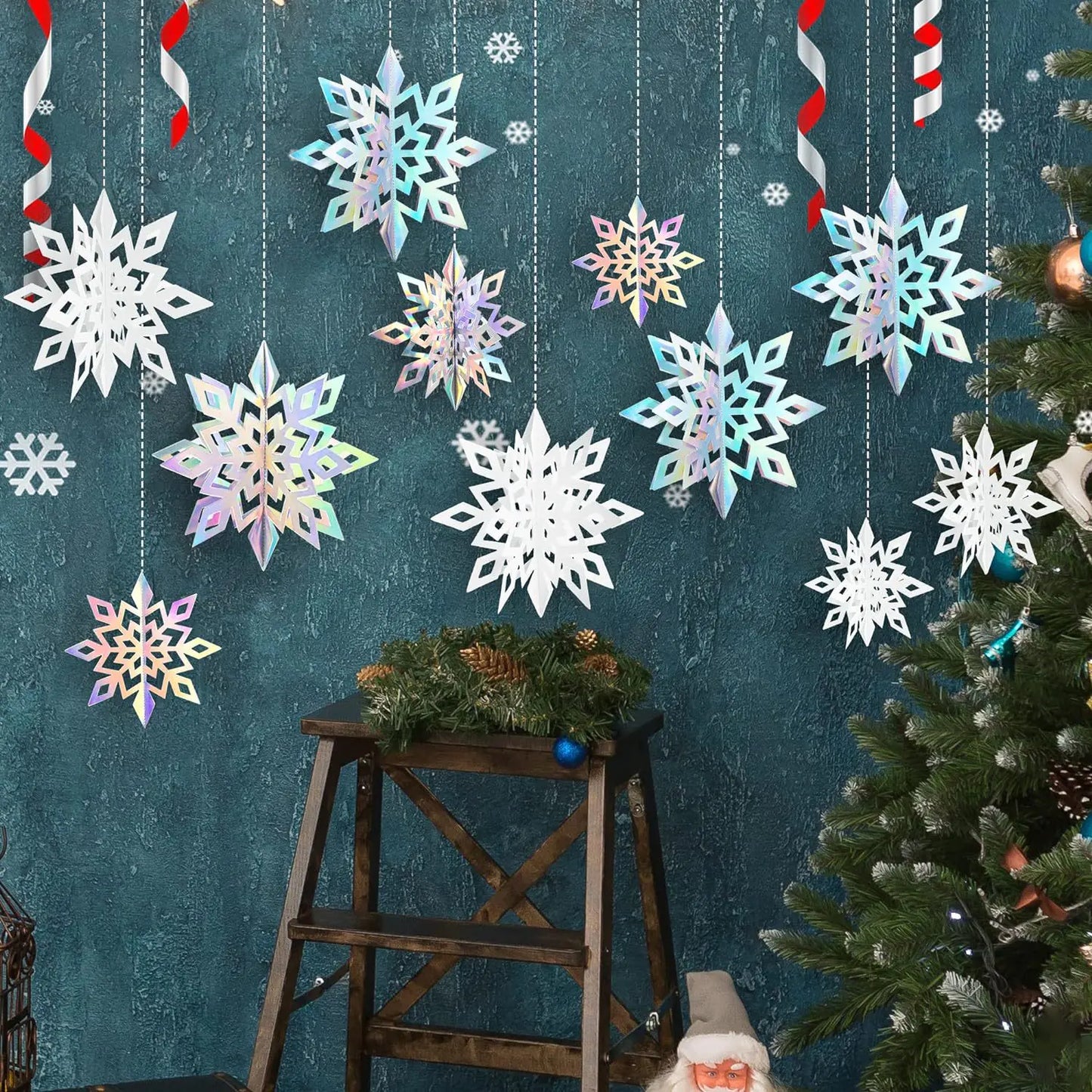 Festive Snowflake Party Ornaments