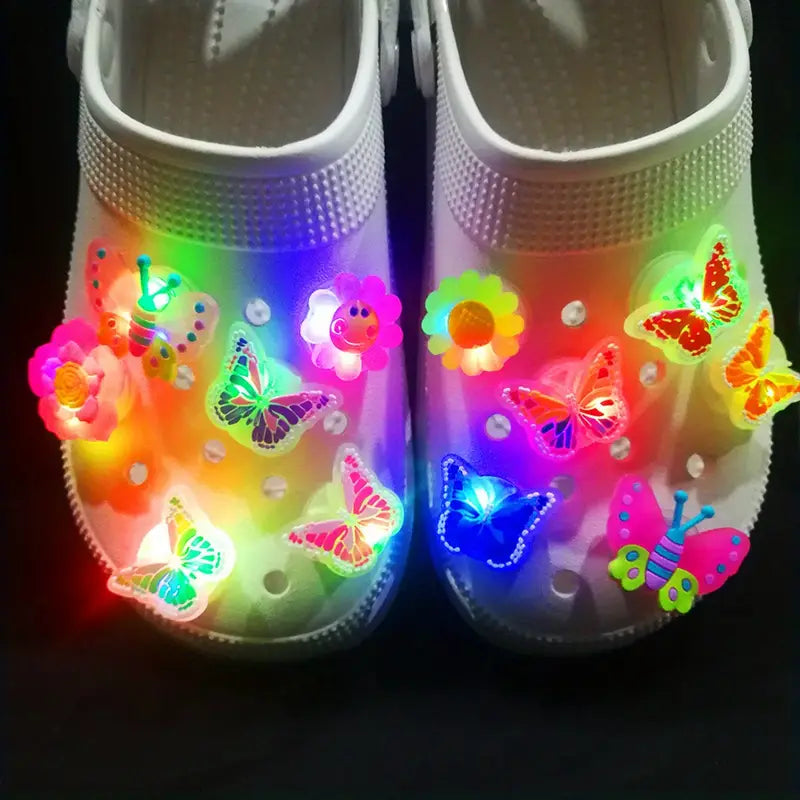 LED Butterfly Charms for Crocs & Clogs
