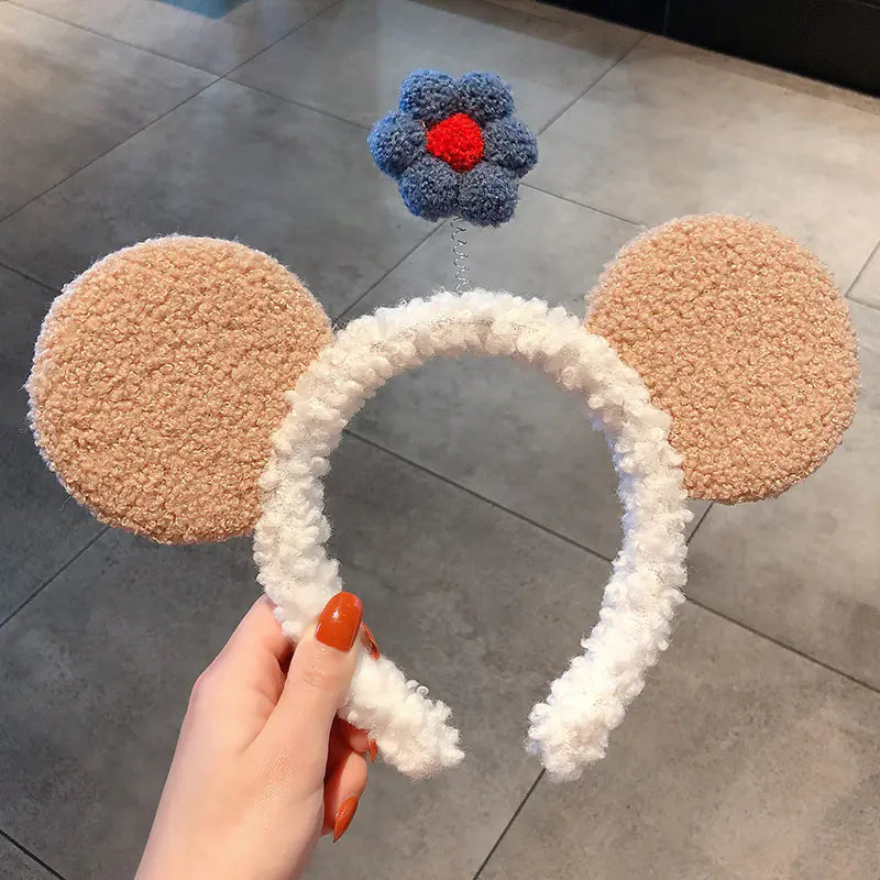 Chic Strawberry Bear Plush Headband