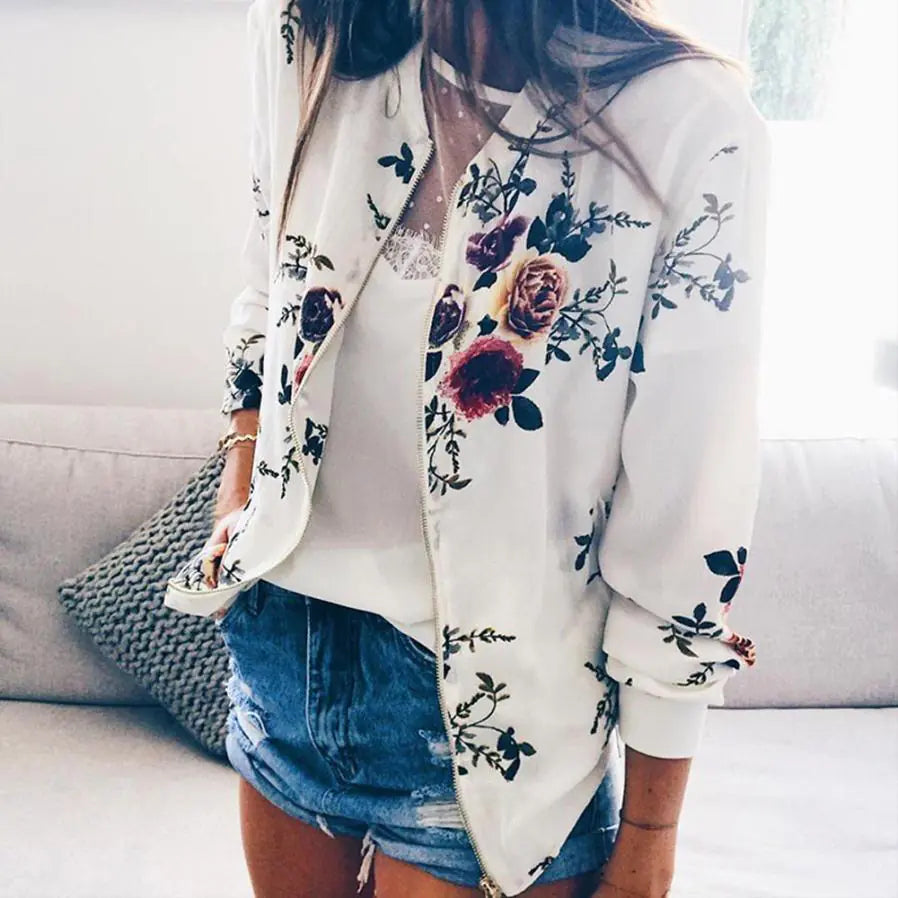Floral Essence Zip Jacket – Autumn/Winter