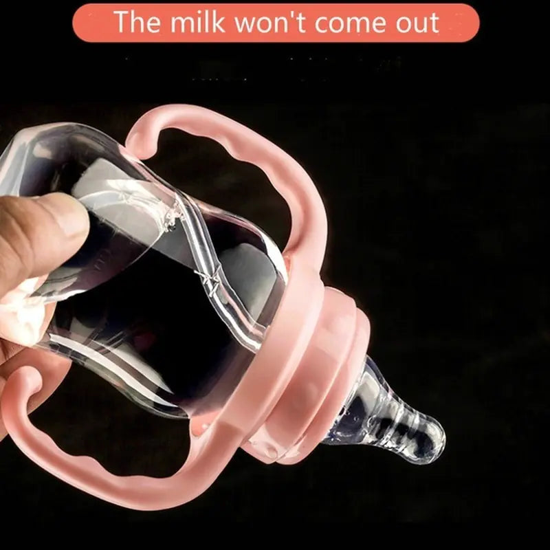 Newborn Baby Bottles with Handheld Plastic Design