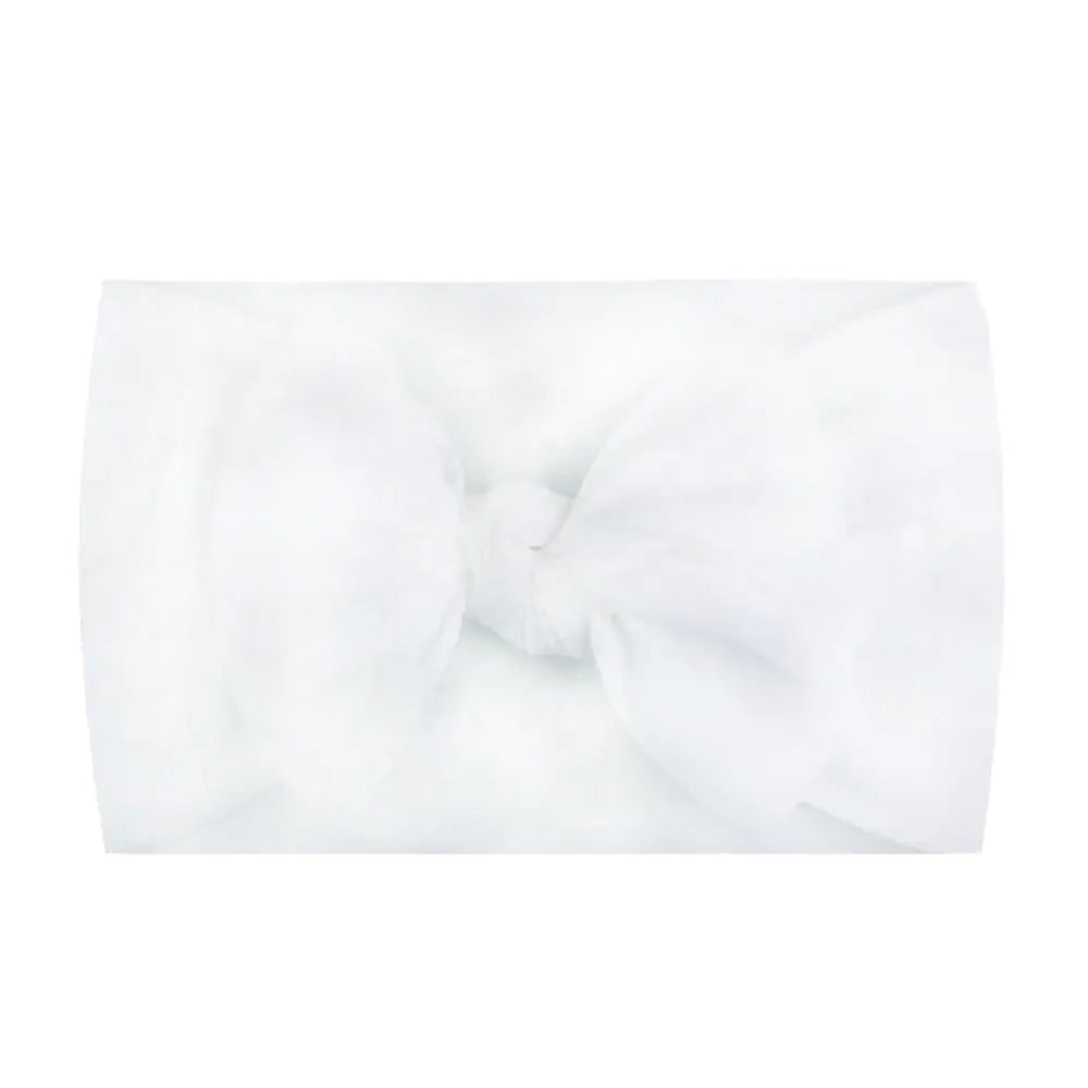 Chic Nylon Bow Hair Bands for Kids