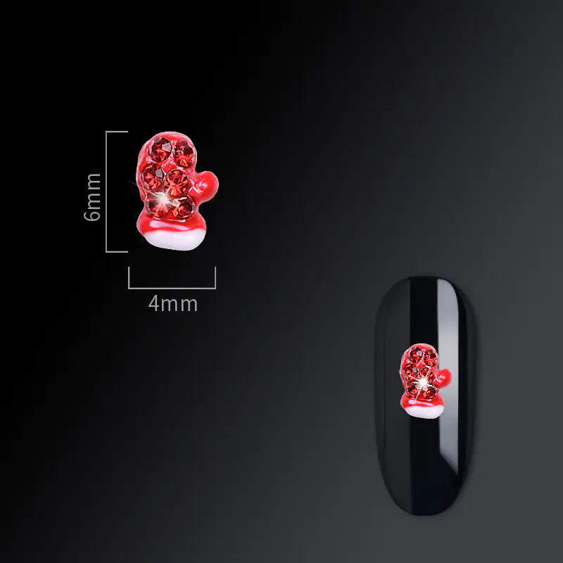 Frosty Flair Christmas Nail Charms