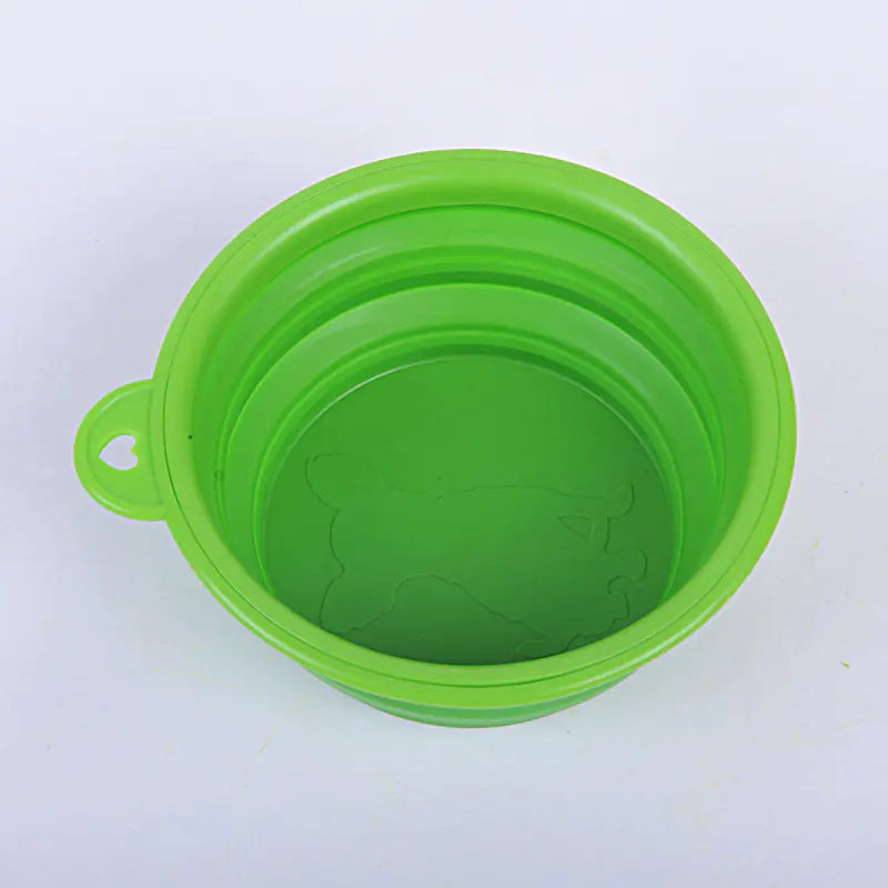 Portable Eco-Friendly Silicone Pet Bowl for Cats & Dogs