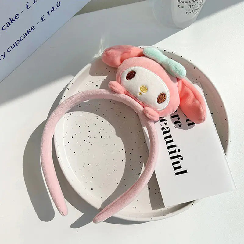 Chic Strawberry Bear Plush Headband