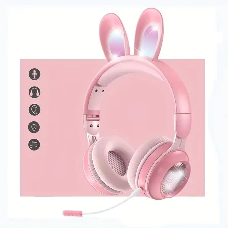 Bunny Beats RGB Wireless Headphones for Kids
