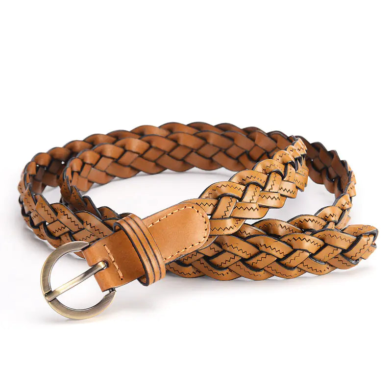 Chic Korean-Style Woven Belt