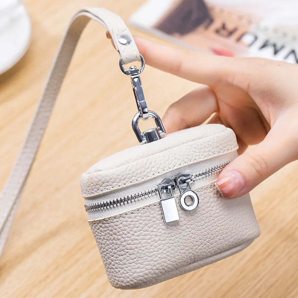 Compact Leather Coin Holder