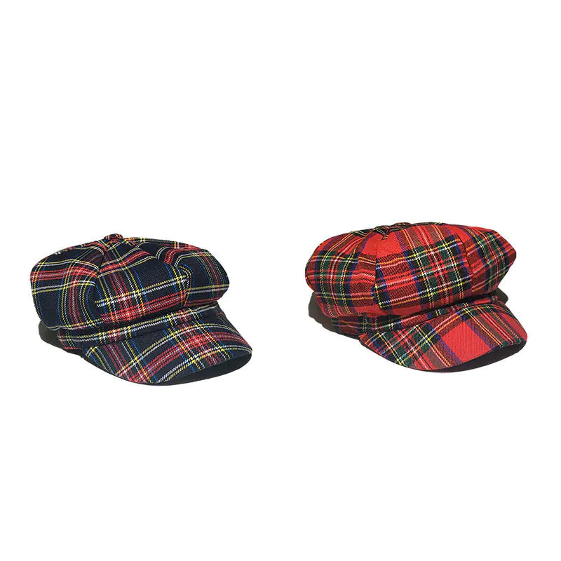 British Plaid Artist Cap