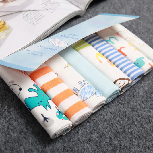Infant Soft Cotton Gauze Towels - 8 Pack