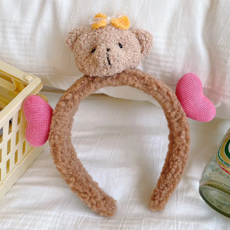 Chic Strawberry Bear Plush Headband