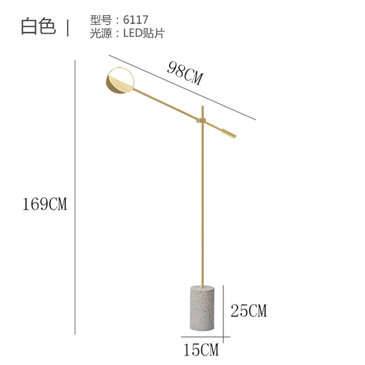 Chic Minimal Floor Lamp with Artistic Base