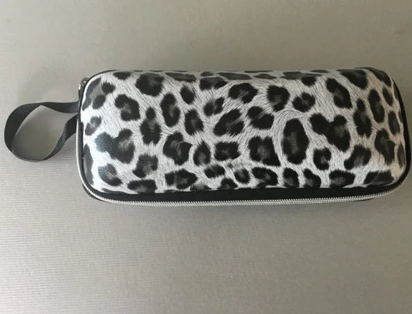 Leopard Zip Sunglass Case