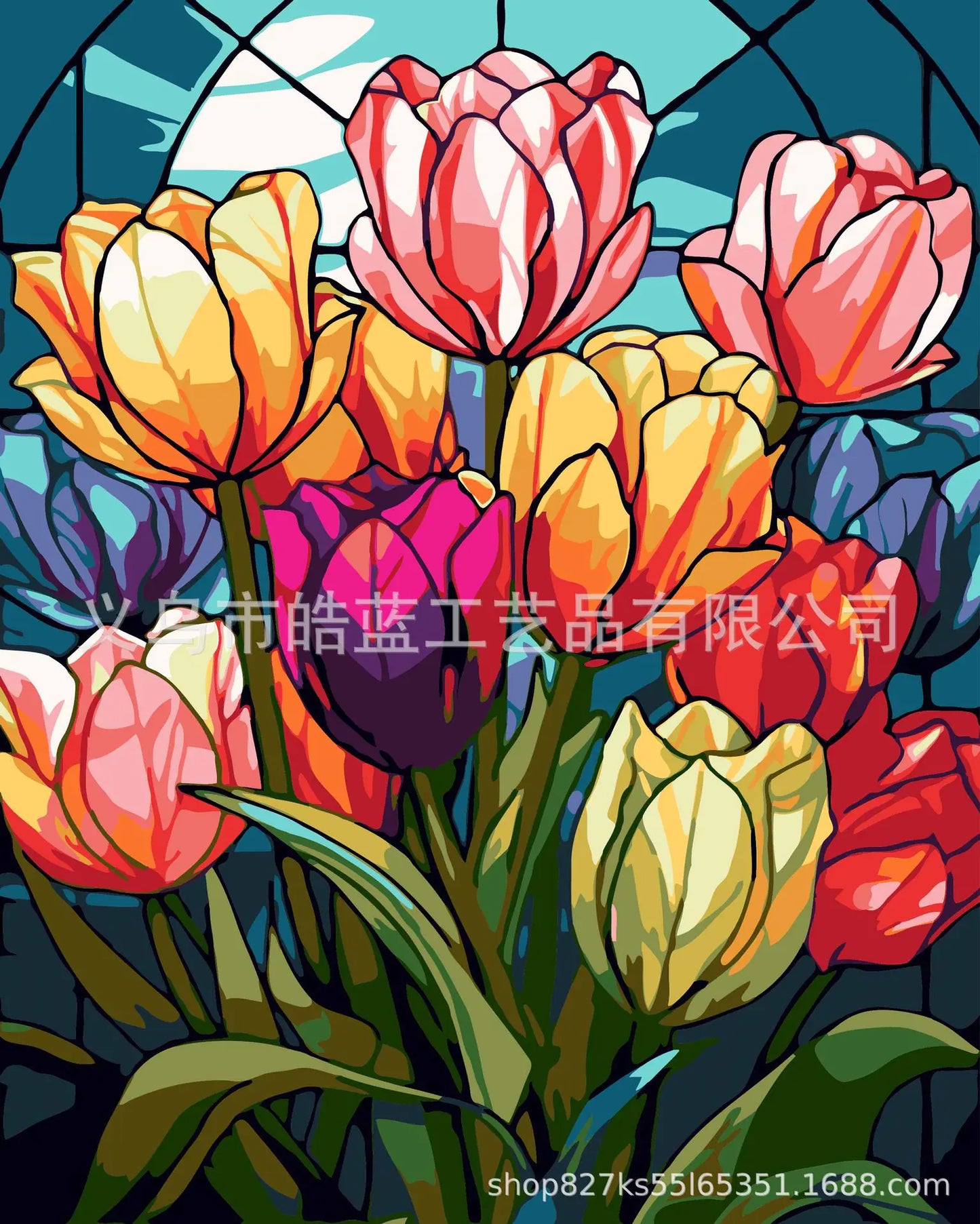 DIY Elegant Glass Oil Painting Kit