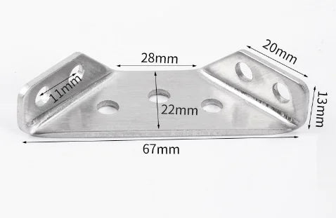 Durable Multi-Use Steel Corner Bracket