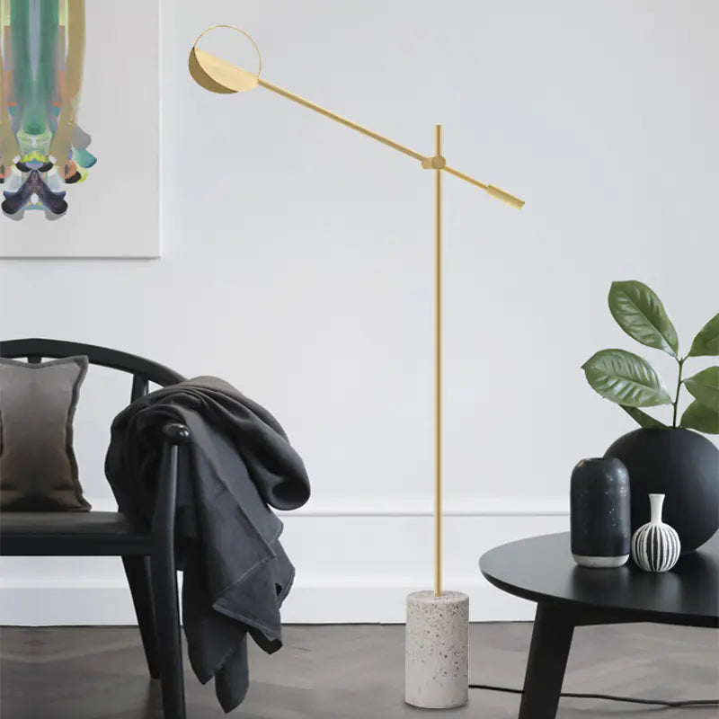 Chic Minimal Floor Lamp with Artistic Base