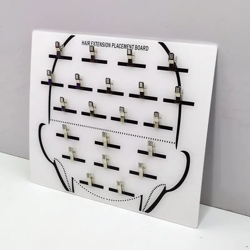 Hair Extension Display Rack with Clips