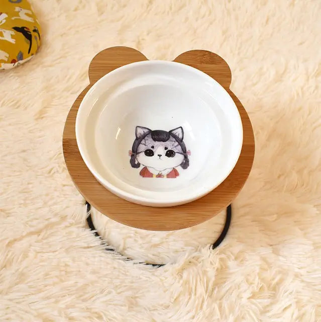 Ergonomic Cat Dining Stand