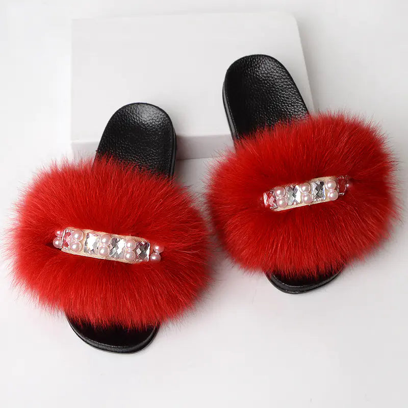 Simple Fashion Ladies' Wool Slippers