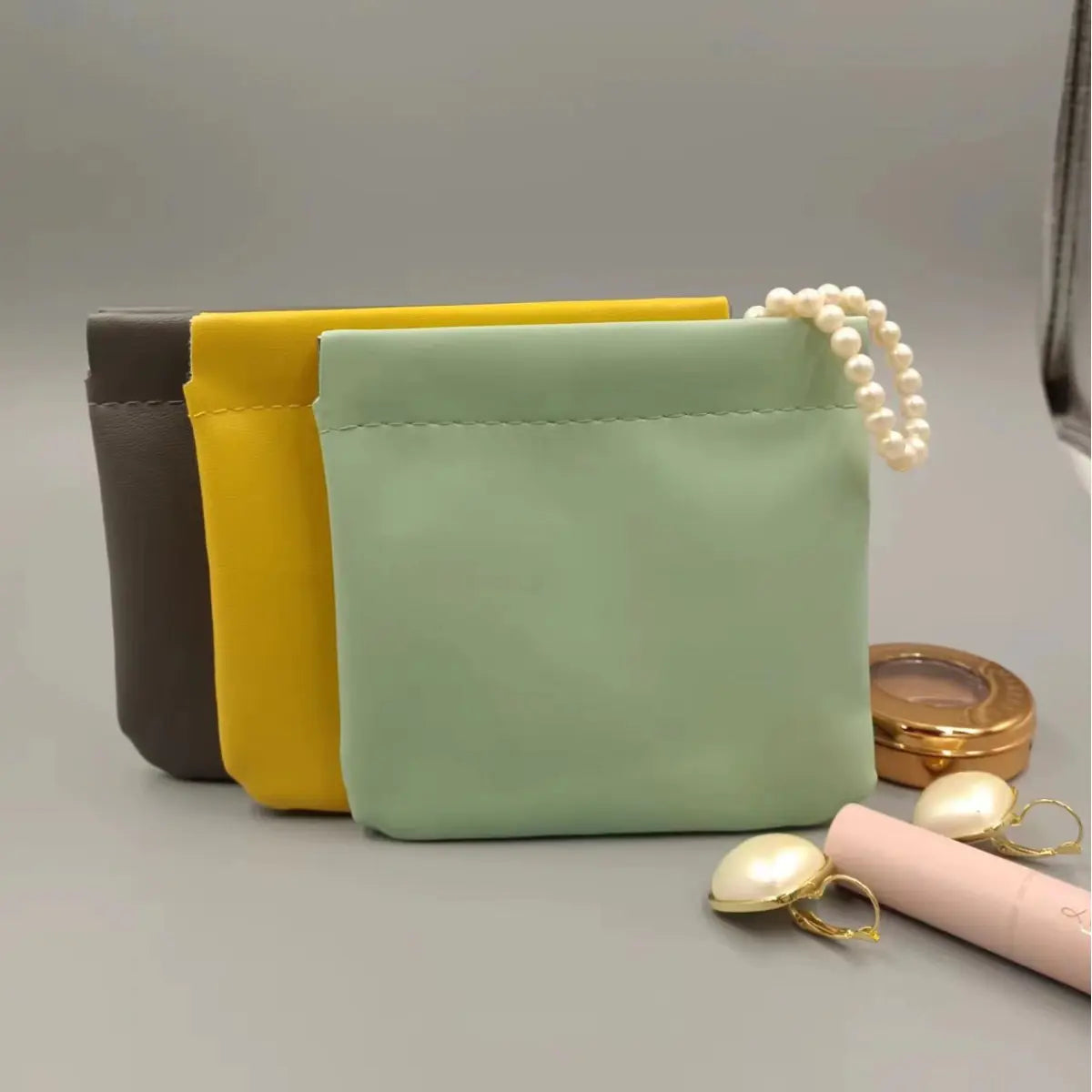 Chic Lipstick Carryall with Snap Closure