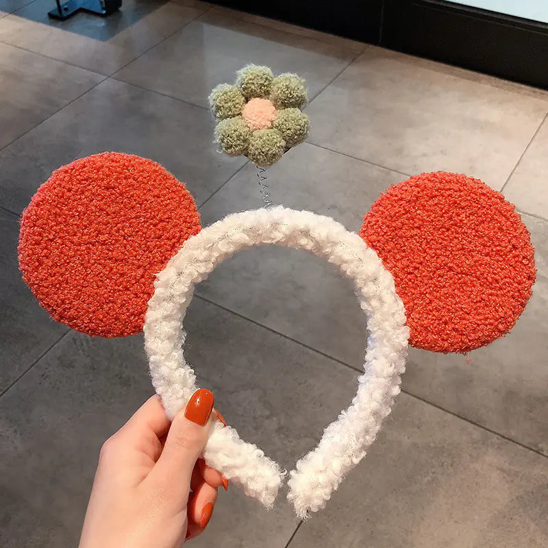 Chic Strawberry Bear Plush Headband