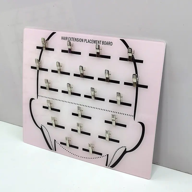 Hair Extension Display Rack with Clips