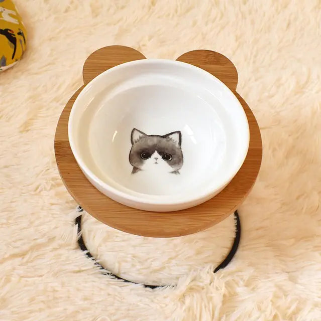 Ergonomic Cat Dining Stand