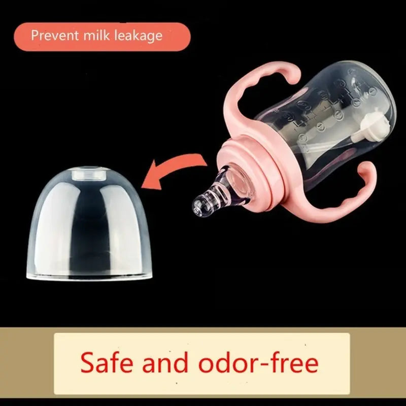 Newborn Baby Bottles with Handheld Plastic Design