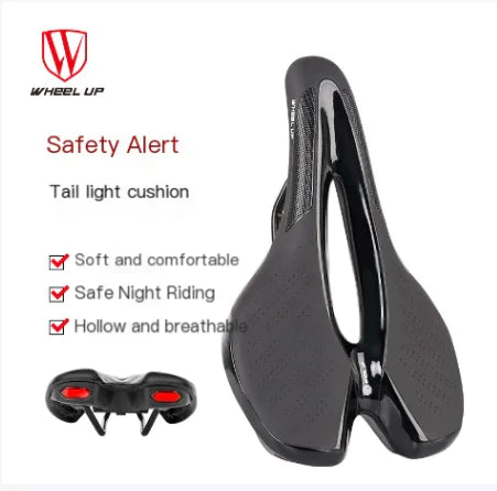 Tail Light Enhanced Bike Saddle