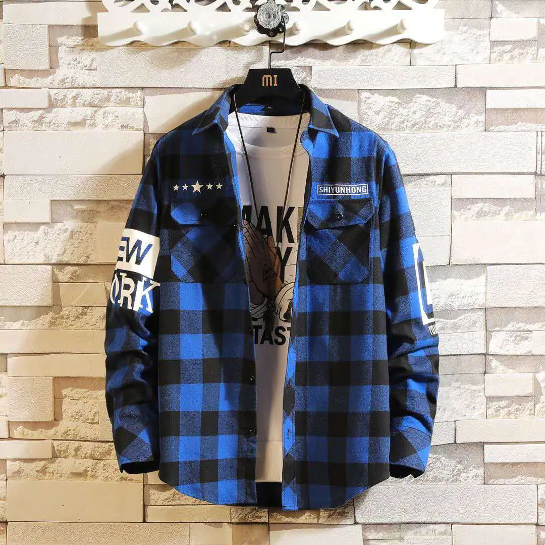 Modern Tailored Plaid Shirt for Men
