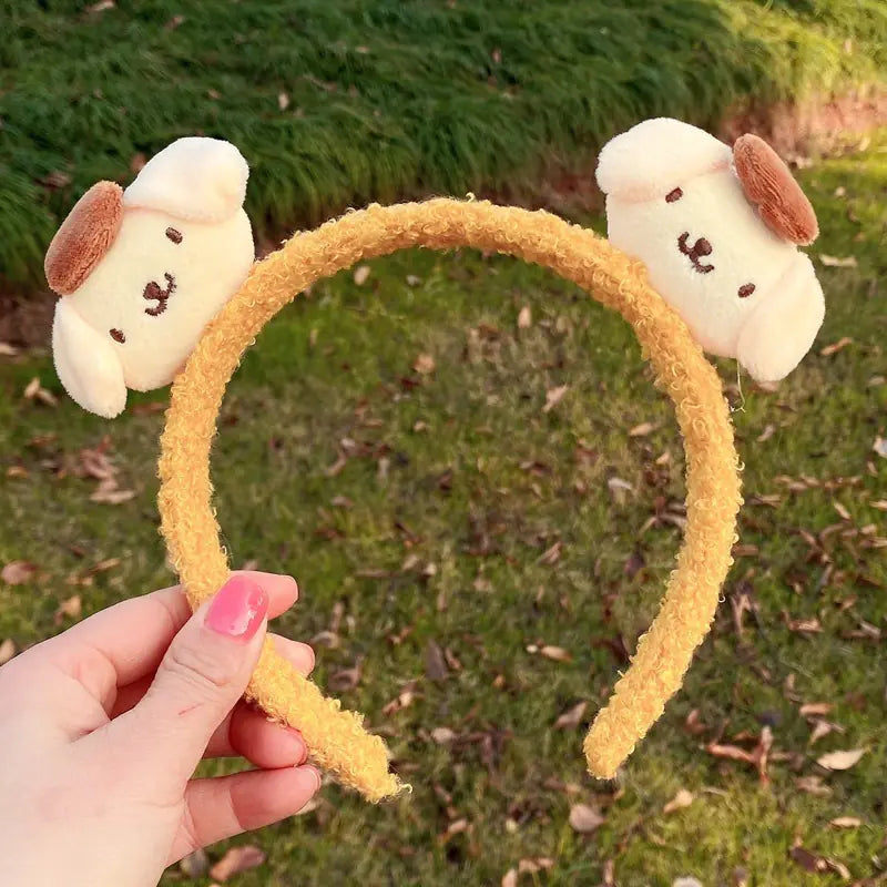 Chic Strawberry Bear Plush Headband