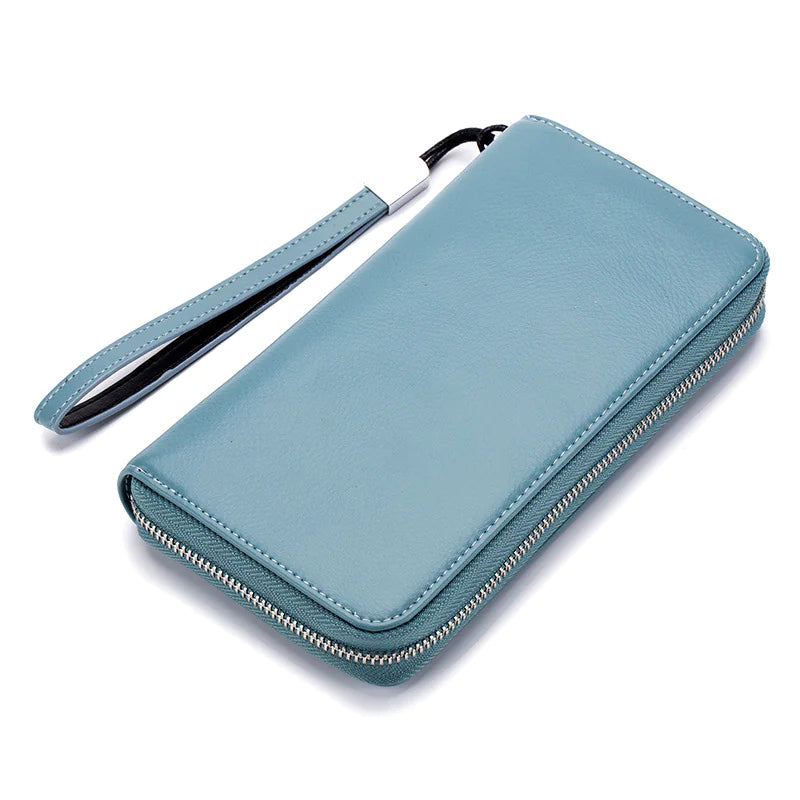 Refined Leather Clutch Wallet