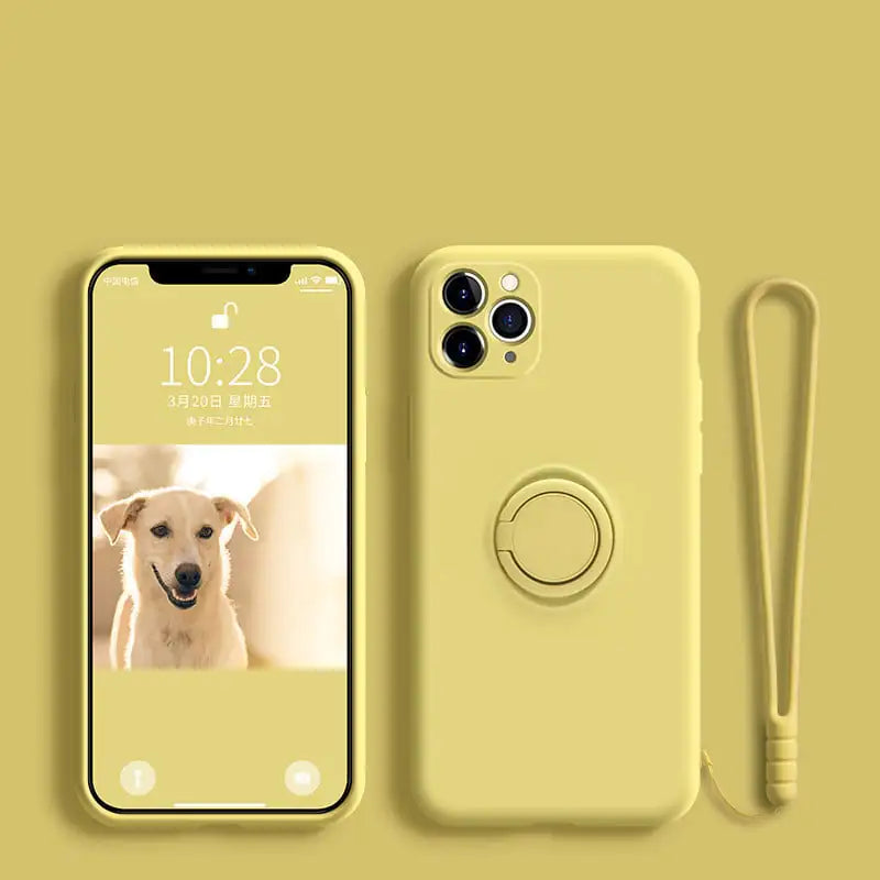 Silicone Ring-Grip Case for iPhone