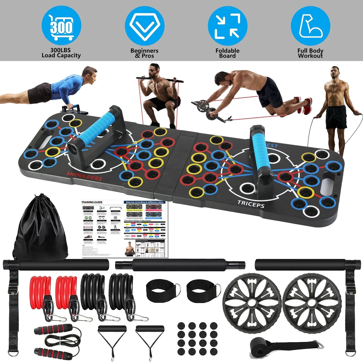 Total Home Gym Push-Up Board Kit