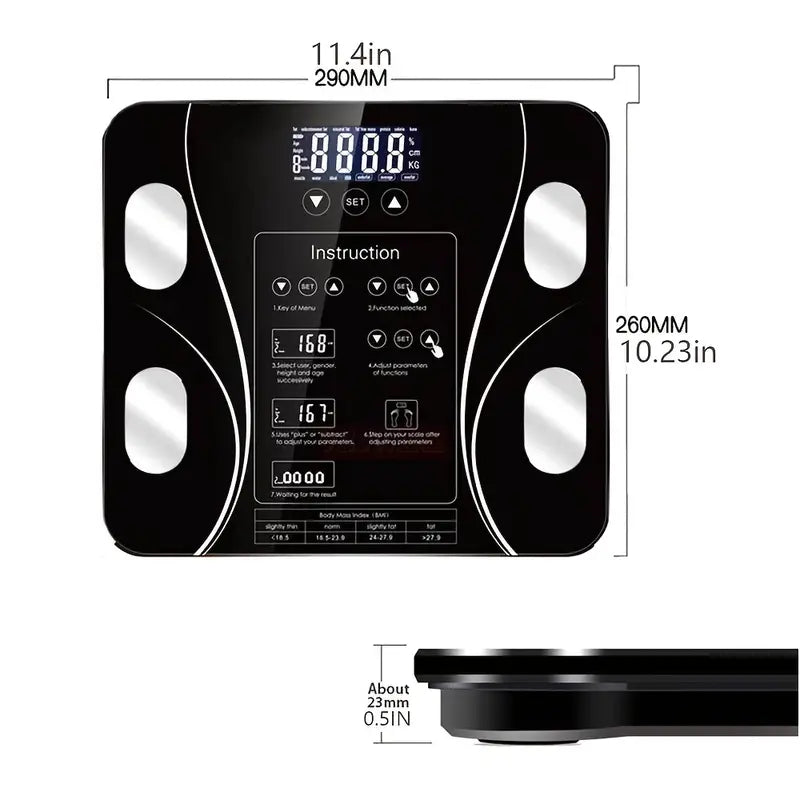 LCD Body Composition Weighing Scale
